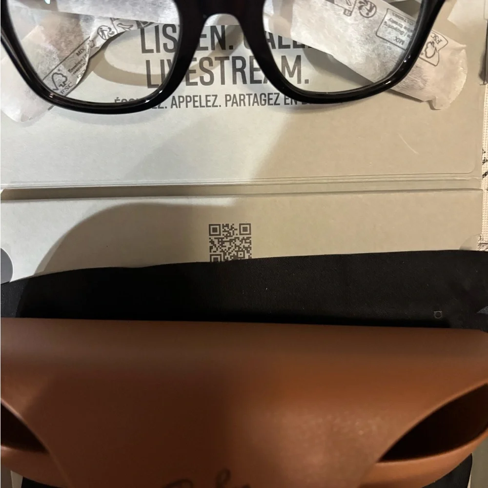 Ray-Ban Black Glasses with Gray Box Gen 1